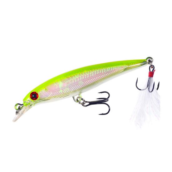 Рыболовная приманка Minnow 9 см / 6,7 г с тройными крючками, жесткая искусственная приманка, аксессуары для ловли форели и окуня в пресной и соленой воде