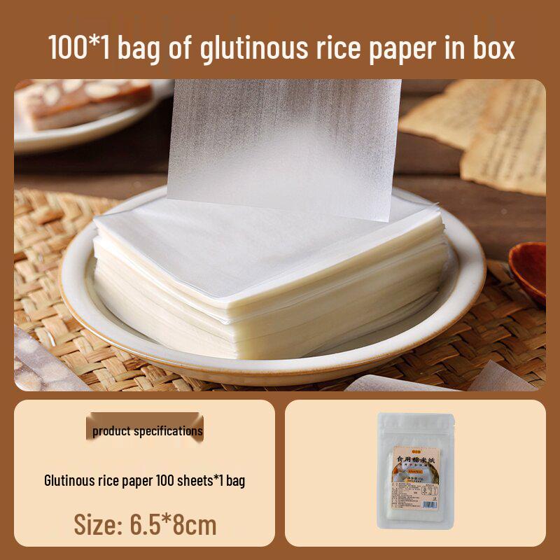 Леденец из боярышника Нуга Съедобная рисовая бумага 500 листов для выпечки