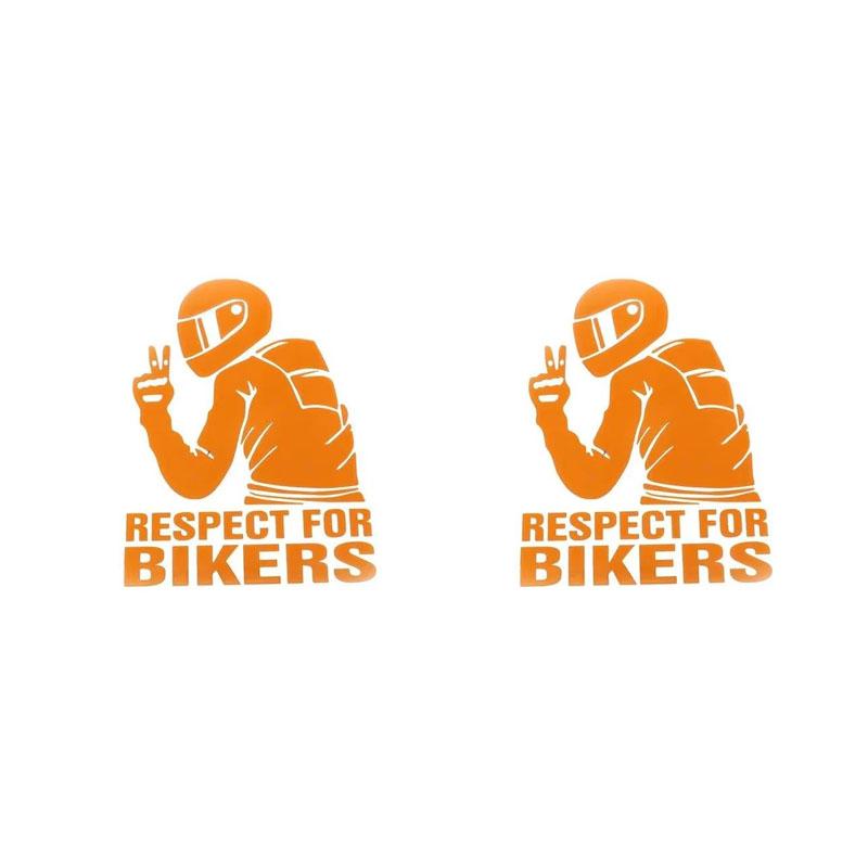 1/2/3pcs Respect Biker Sticker For On Car Motorcycle Vinyl Stickers Motorcycle Vinyl 3D Stickers And Decals Moto Stickers