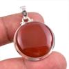 Natural Carnelian Gemstone Handmade 925 Solid Sterling Silver Pendant 1.50" J7j96