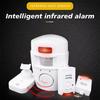 Wireless Infrared Motion Detector Alarm Battery-powered PIR Motion Sensor Alarm Home Security System for Door Shed Garage Office