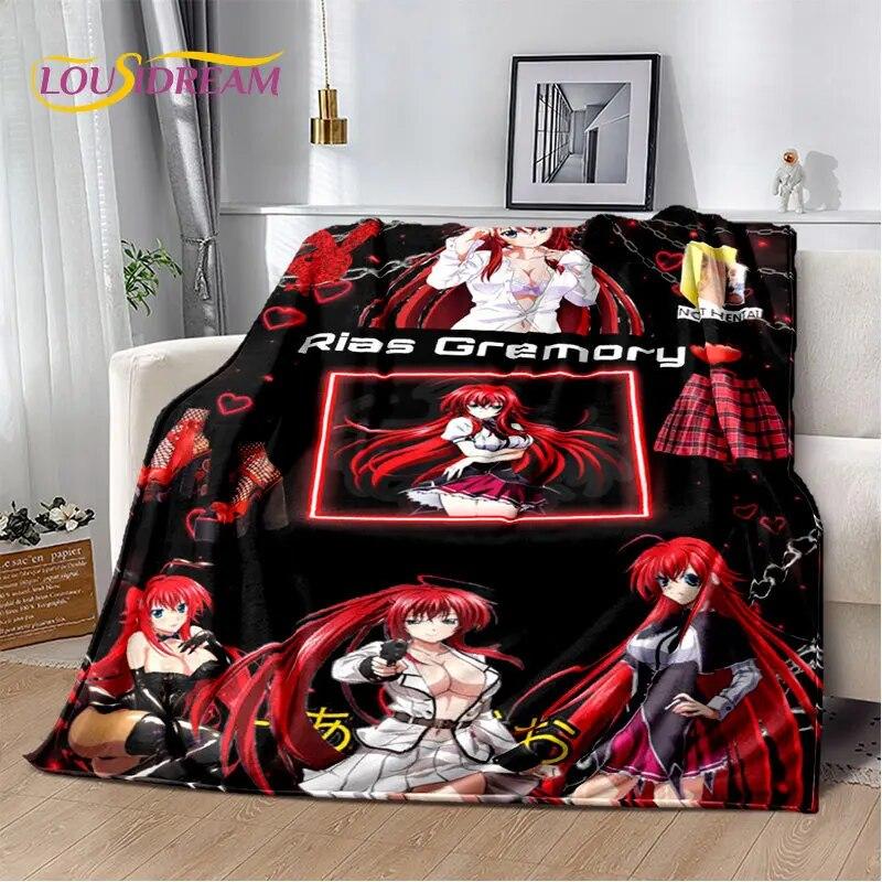 Мягкое плюшевое одеяло для средней школы D×D в стиле аниме для сексуальных девушек, фланелевое одеяло, одеяло для гостиной, спальни, кровати, дивана, чехол для пикника