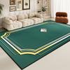 Luxury Green Large Living Room Rug Golden Border Antiskid Room Decoration Home Mats Soft Fluffy Lounge Carpet Machine Washable