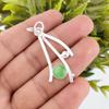 Green Cat's Eye 925 Solid Sterling Silver Pendant , Handmade Gemstone Pendant Jewelry, Designer Pendant For Wedding Gift