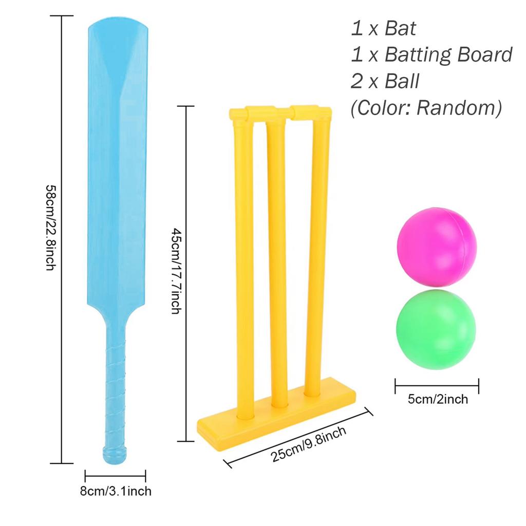 Детский набор для крикета, спортивная игра для детей на открытом воздухе, игра в крикет для родителей и детей с пнями и 2 мячами, прочная конструкция