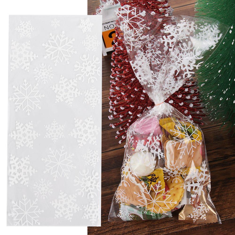 Gift Party Supplies Transparent Christmas Candy Bags Cookies Storage Baking Packaging Cellophane