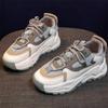 Newly Arrived Thick Sole Comfortable Round Toe Sneakers Casual Gray Brown Running Shoes  Spring and Autumn Women's Shoes