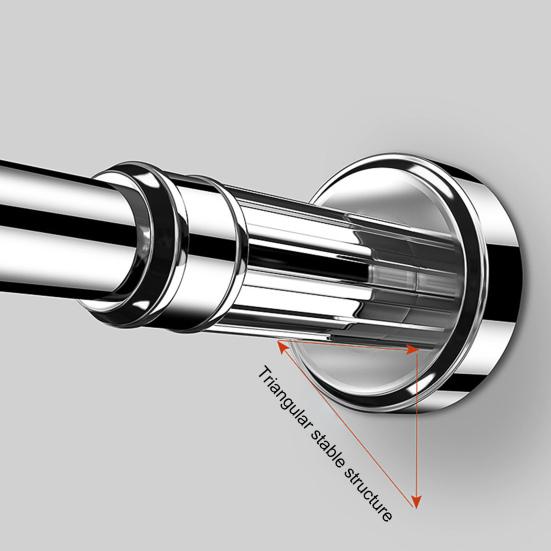 35/50CM Tension Curtain Rod Garland Holder Adjustable Expandable No Drilling Non-Slip Stainless