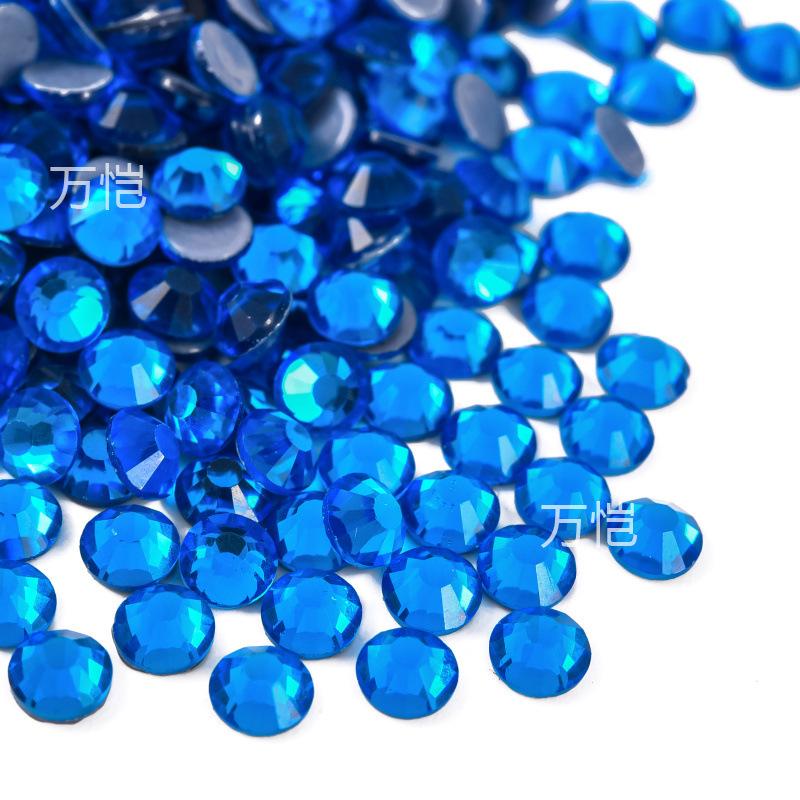 Blue Series Glass Hot Drill, Hot Melt Adhesive Стразы Diy Аксессуары для одежды Декоративные Красота Креативные Аксессуары