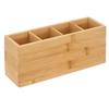 Organiseur - Noname - 4 Compartiments - Bois - Marron - L. 33 X L. 15.6 X H. 9.8 Cm