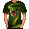 Animal Snake Oa-neck T Shirt Casual Top 3D Printing Men's Short Sleeves Trend Personality Breathable Streetwear Oversized T-shirt  4787
