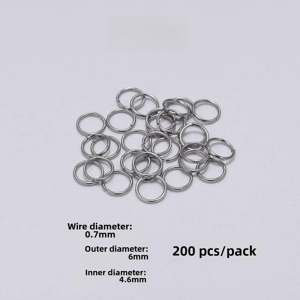 Плоское одинарное соединительное кольцо из нержавеющей стали для ювелирных аксессуаров своими руками