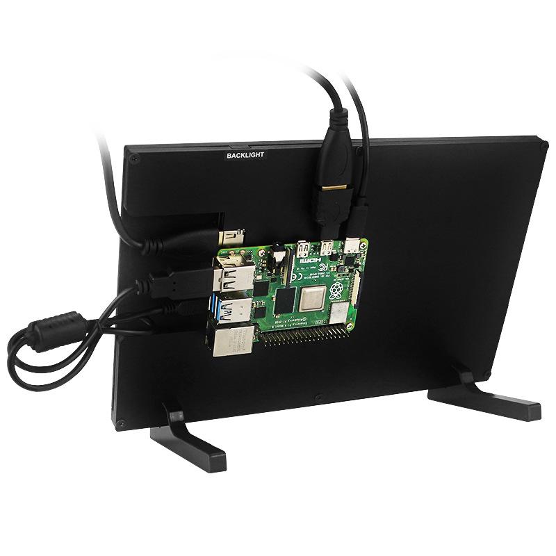 Raspberry Pi 4B 10.1'' IPS HDMI Touchscreen Display with Backlight Adjustment