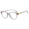 Cat's eye simple flat mirror anti-blue light European and American ultra-light can be matched with myopia glasses frame retro glasses frame concave