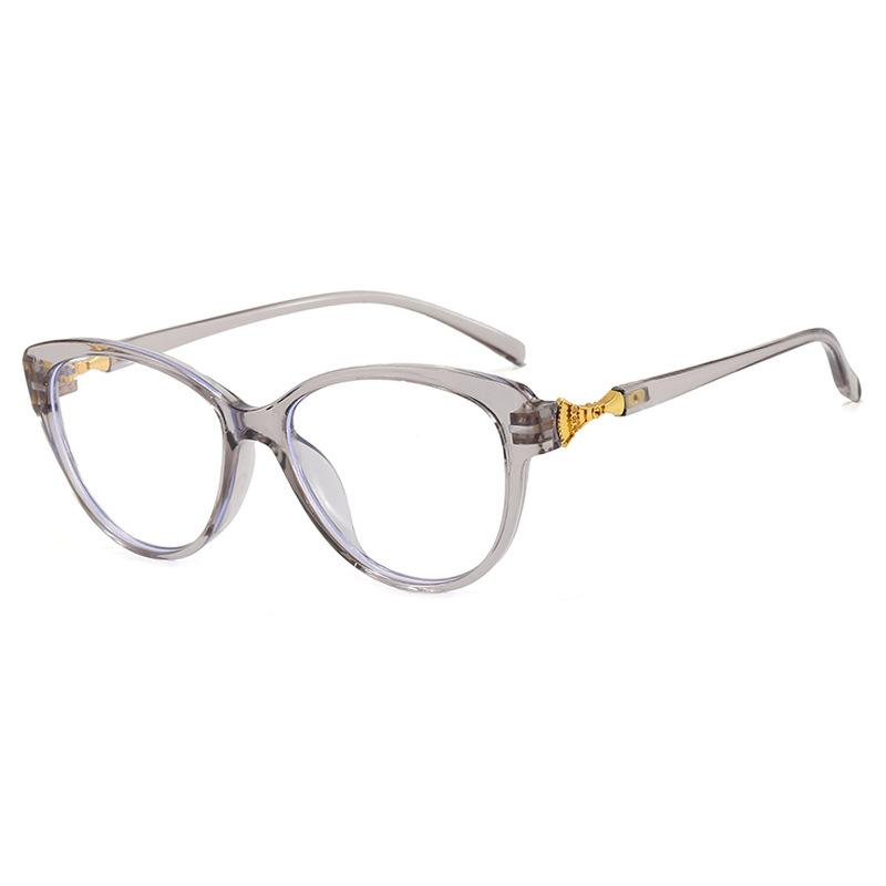 Cat's eye simple flat mirror anti-blue light European and American ultra-light can be matched with myopia glasses frame retro glasses frame concave