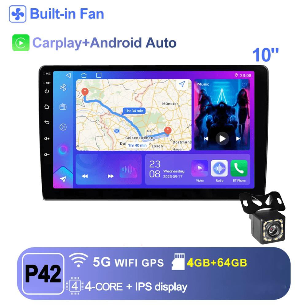 7/9/10'' 2 Din Android 13 Автомагнитола 64 ГБ Мультимедиа Видео Универсальный Стерео Carplay GPS Для Volkswagen Nissan Hyundai Kia игрушка