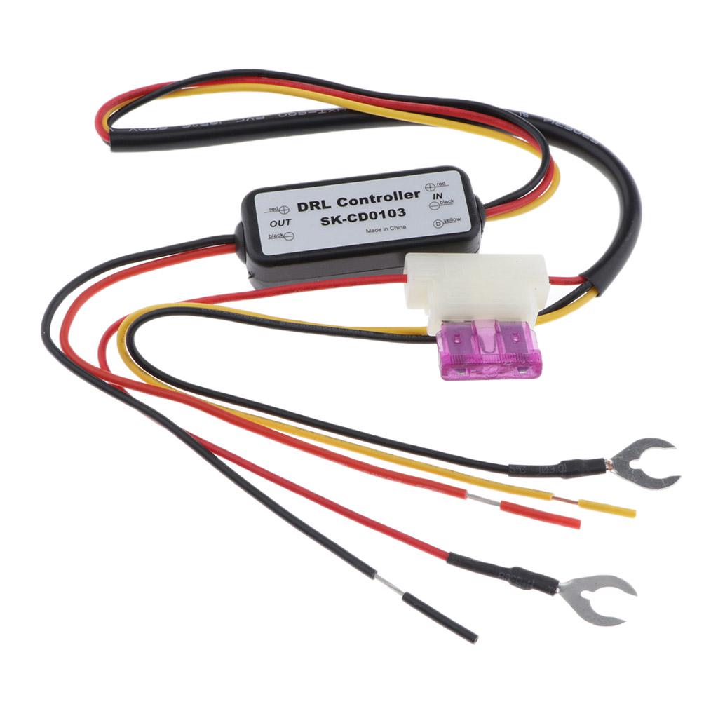 Автомобильный светодиодный жгут реле дневных ходовых огней, диммер 5А, автоматический контроллер DRL