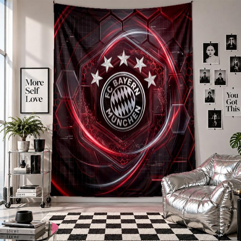 Bayern Munich Wall Tapestry Home Decor Wall Hanging Cloth for Bedroom Living Room Background