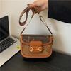 New Fashion Retro Contrasting Color Saddle Bag Single Shoulder Oblique Span Women's Bag Fashion