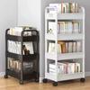 Mobile Storage Rack Trolley Organizer Household Kitchen Multifunctional Cart With Wheels Home Accessories Multi Storey Bookshelf
