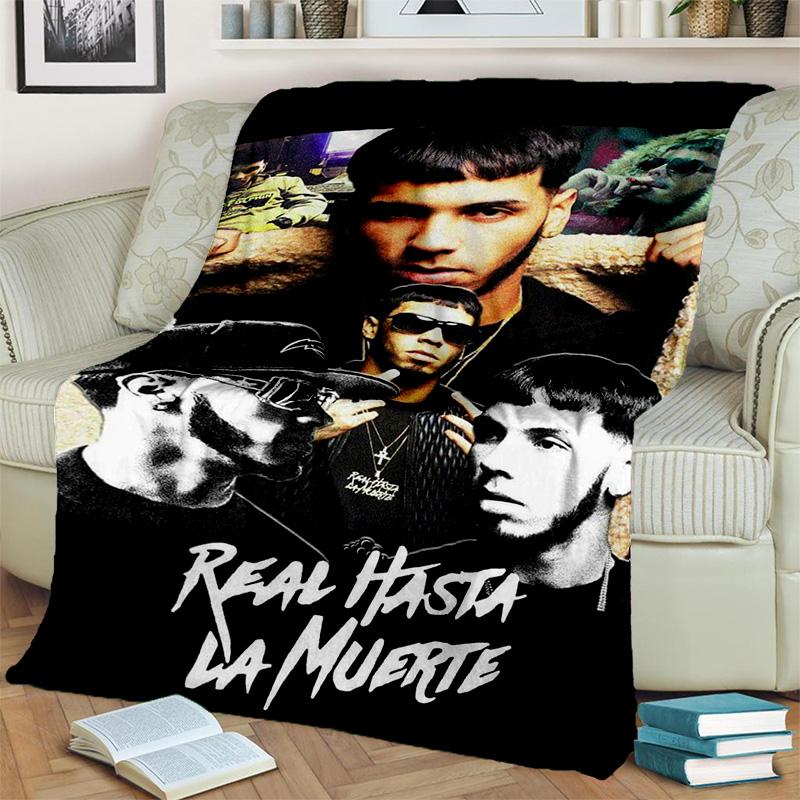 Бесплатное одеяло Anuel AA, рэпер, хип-хоп певец, мягкое одеяло для дома, спальни, кровати, дивана, пикника, путешествия, офиса, одеяло, детское одеяло