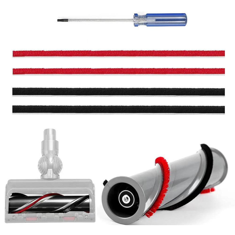 4 шт. плюшевые полоски для пылесоса Dyson V8 V10, полоски с вращающейся щеткой