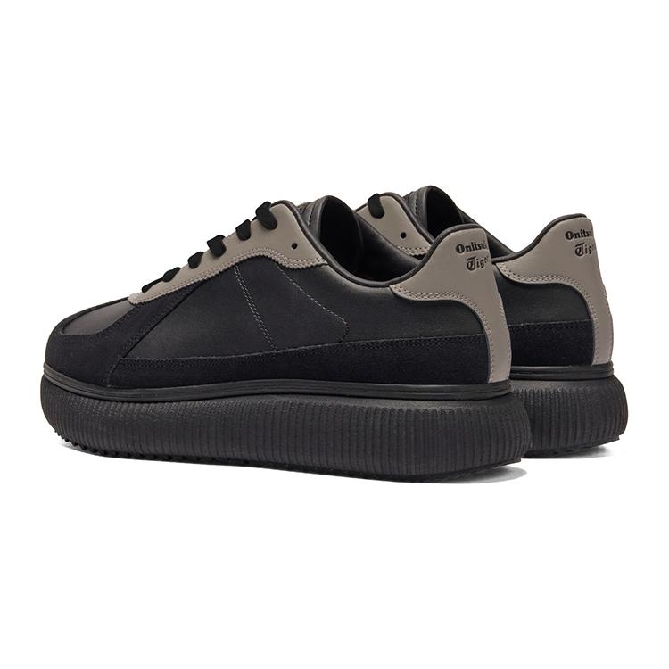 ONITSUKA TIGER Износостойкие низкие повседневные кроссовки Delecity, увеличивающие высоту, унисекс, черные и серые, артикул 1183B874-001