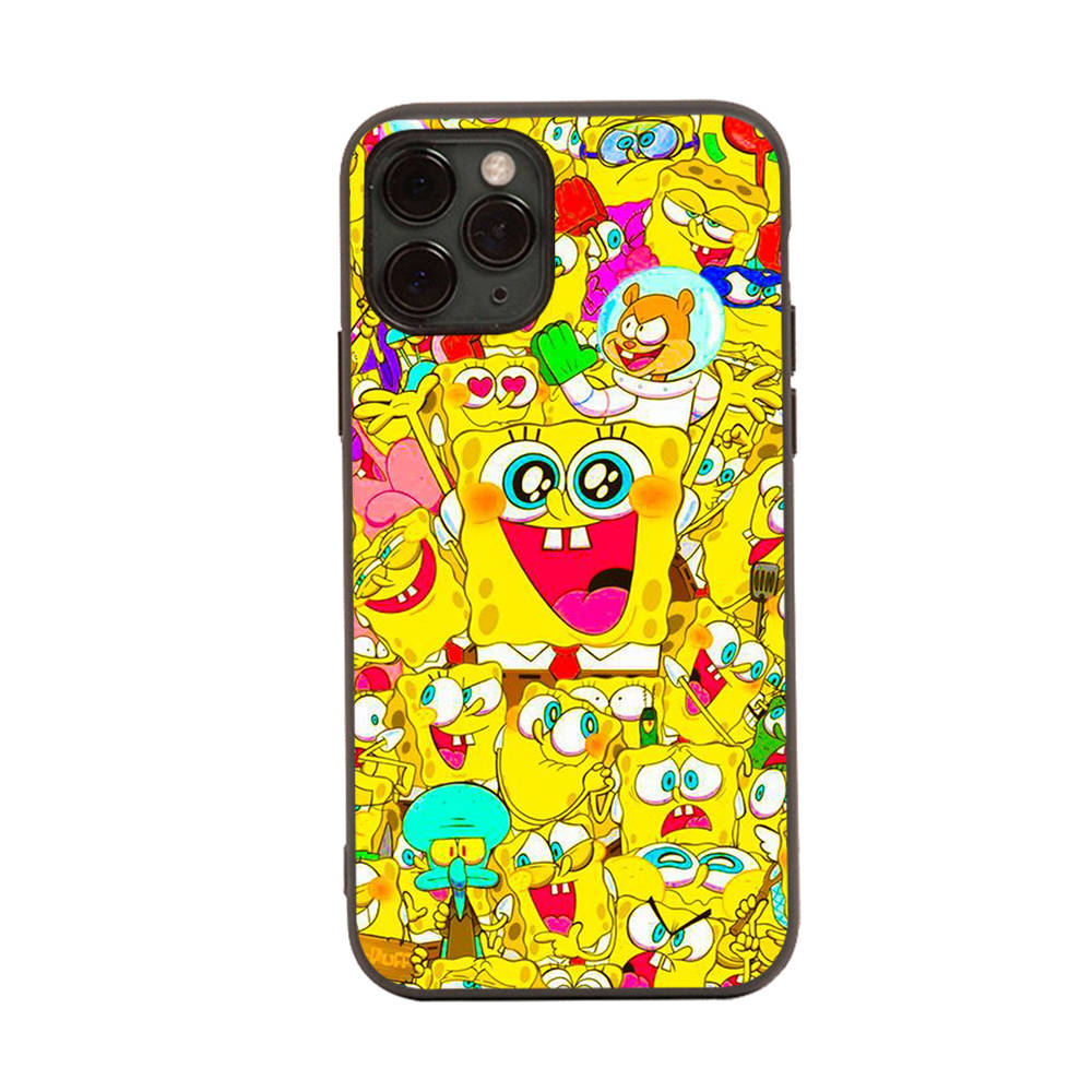Чехол PB2 SpongeBobBlack Sofe для Xiaomi Poco X6 X4 M5 M6 F5 F6 C65 C55 C50 C51 C40 Pro Redmi 14C A3X 13C 12C 11T 10A 9C Note 7 6 8A Plus