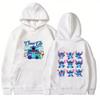 2025 New Disney Series Stitch Children's Hooded Sweatshirt for Men Women - Casual Top with Cartoon Print -fall Winter Clothing