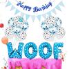Набор воздушных шаров для вечеринки в честь дня рождения собаки, сувенир для питомца, милый шарик с надписью WOOF для вечеринки, декор, шары для собак, кошек, принадлежности для украшения дня рождения
