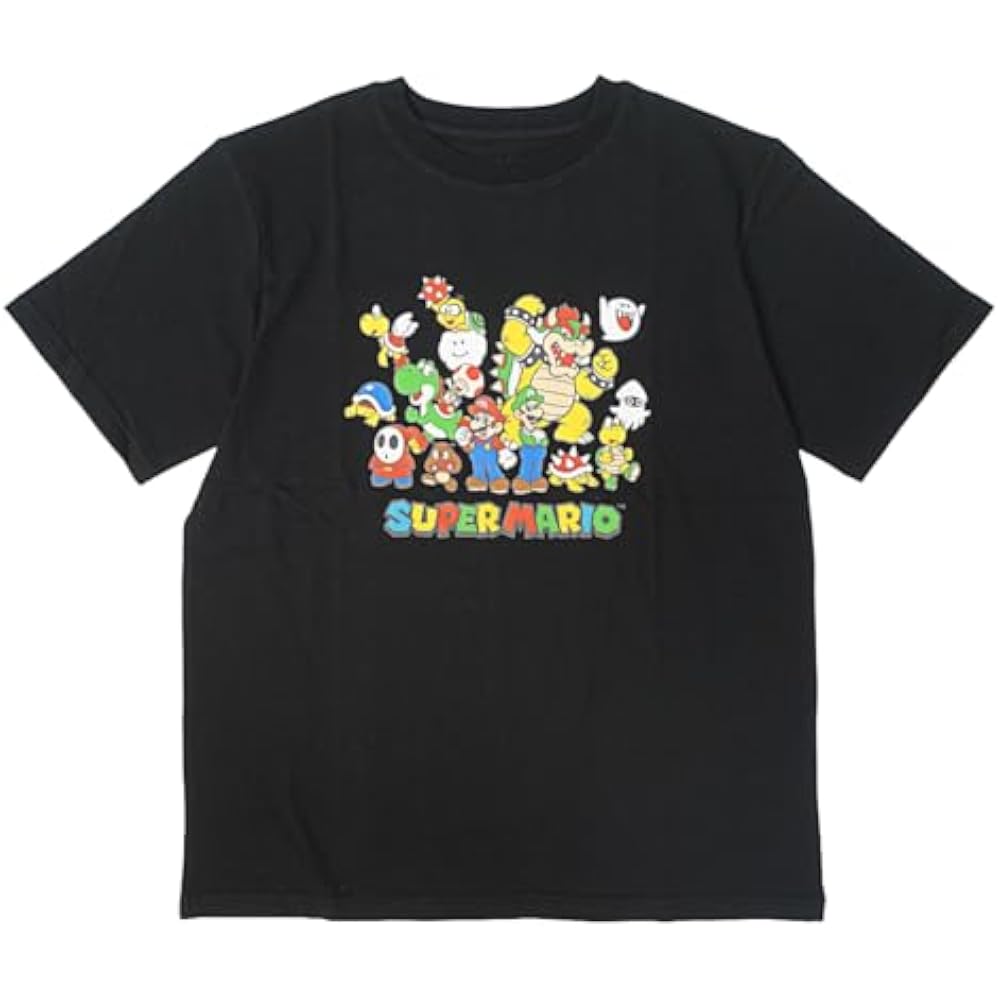 [Fine Plus] T-shirt Super Mario All Stars Short Sleeve Merchandise Mario Luigi Yoshi Characters