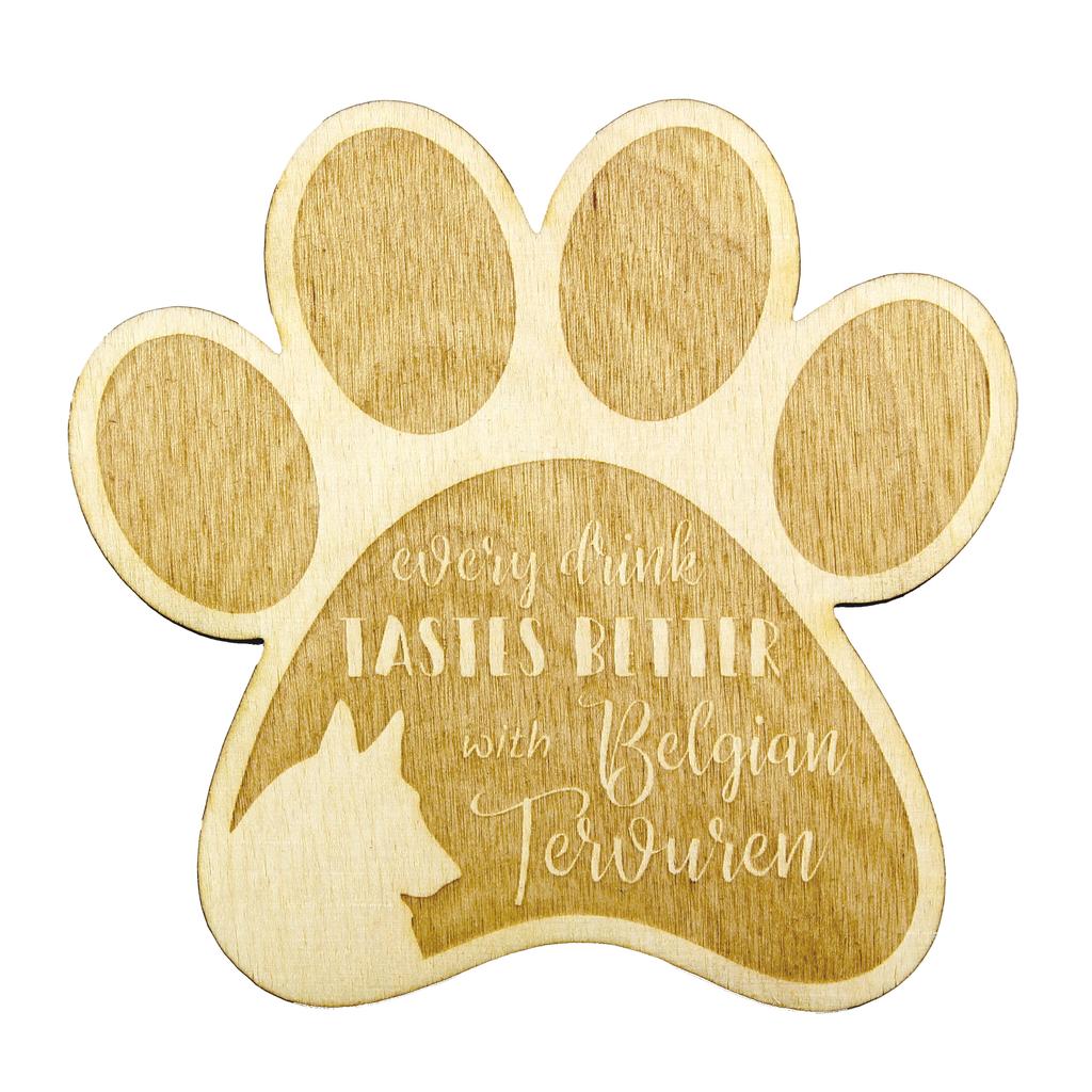 Tervueren Belgian Shepherd Dog, Tervueren Belgian Sheepdog – Mug coaster, engraved coaster with dog | Art-Dog
