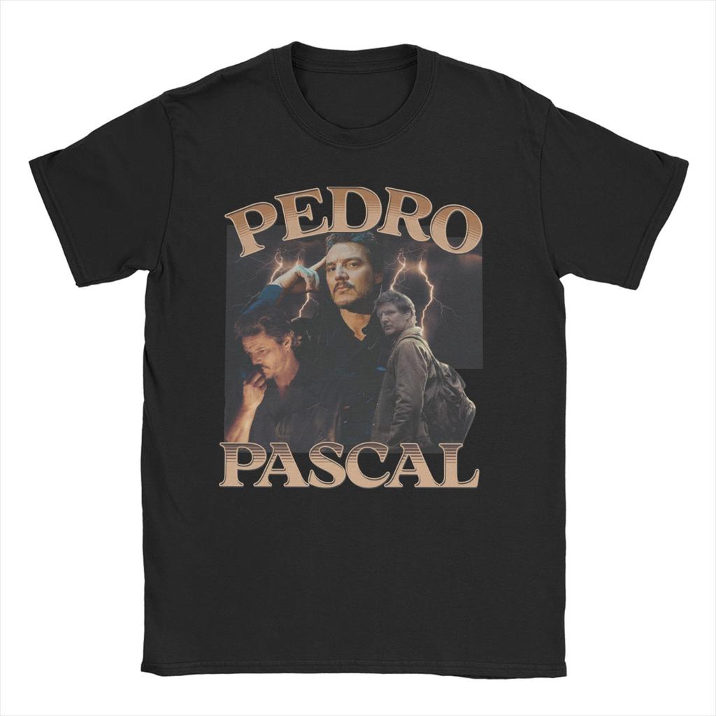2026 Men Womens Pedro Pascal T Shirt Funny Actor Vintage 90s Pure Cotton Tops Fashion Short Sleeve Crewneck Tees New TShirts