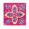 Classic cashew-patterned silk scarf for women, shawl, faux silk headscarf, 90cm square scarf