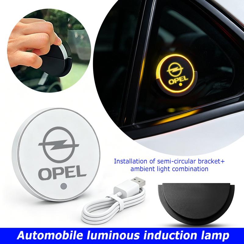 Car Triangle Window Atmosphere Light USB Wireless LED Decoration Light For Opel Corsa Mokka Astra Cascada Adam Insignia Meriva