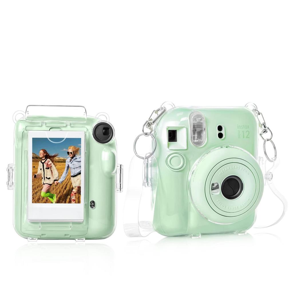 Rieibi Instax Mini 12 Clear Instax Mini 12 Case Instax Cover 12 Fujifilm Instax 12 Case Instax Cover Clear Instax Case 12 Instax Mini 12 Protective