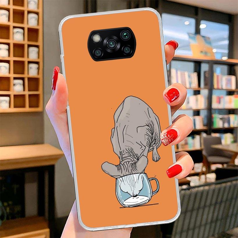 Lavaza Sphynx Sphinx Cat Cover Phone Case For Xiaomi Poco F7 Ultra X7 X6 X5 Pro M7 Redmi 15C 15 13C 13 12C 12 10C 10 9A 9C 9T 9