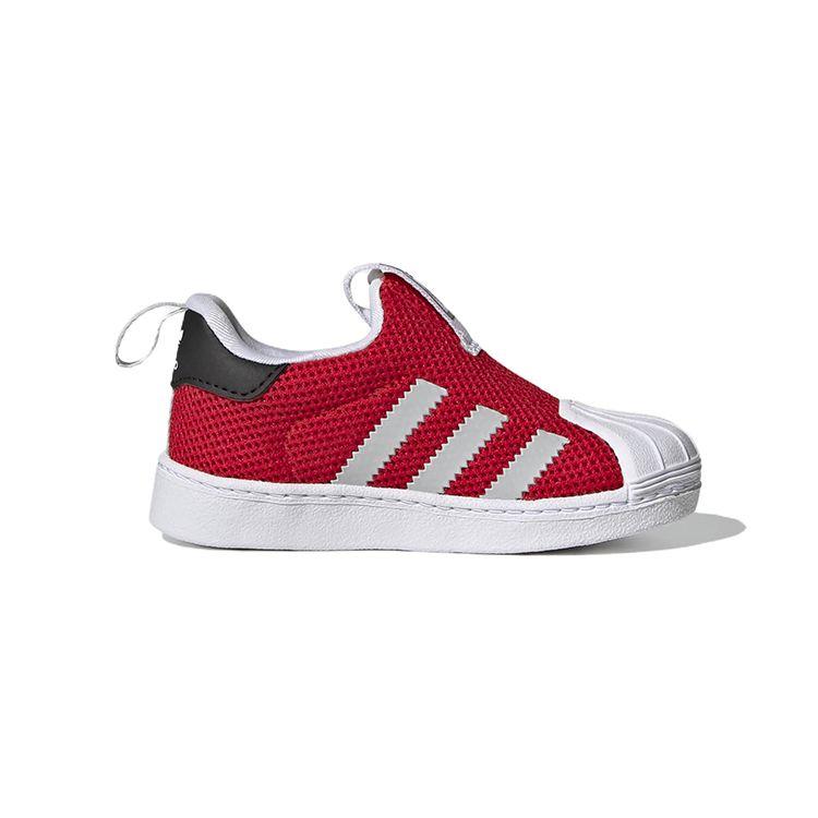 adidas Оригинальные повседневные низкие кроссовки Superstar 360 Детские кроссовки Красный GZ5036