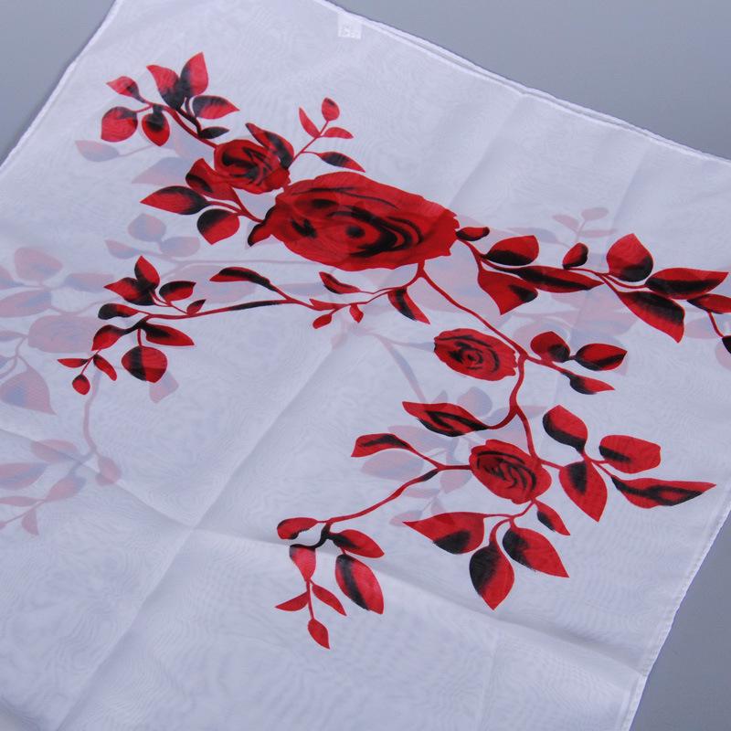 Шифоновые шарфы для женщин Весенние профессиональные шарфы Простые принтованные шарфы для женщин