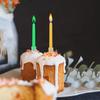 Birthday Cake Candles Happy Birthday Candles Colorful Candle Holders Included (Colorful, 6/12)