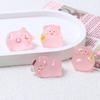 Luminous 3D Pig Cartoon DIY Resin Accessories for Phone Case, Hairpin, Jewelry.