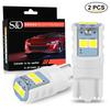 2Pcs Ceramic T10 Led Canbus W5W 168 194 LED Bulb 3030 SMD Car Dome Reading Lamp License Plate Light Clearance 6000K White 12V