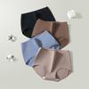 Pure Cotton High-Waisted Underwear Women'S Antibacterial And Antibacterial Crotch Women'S Underwear Solid Color Belly And Hip Briefs