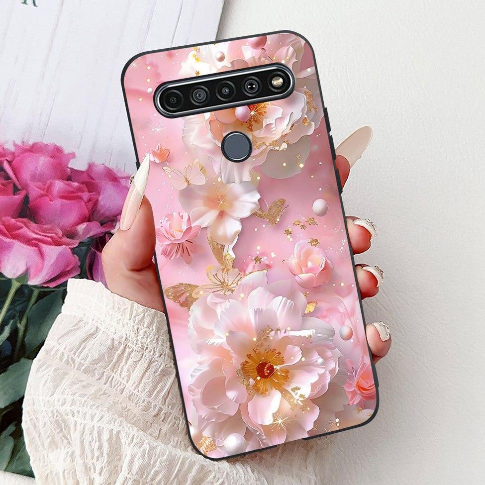 2020 For LG K41S LM-K410 Cover For LG K51S Case LM-K510 Luxury Butterfly Love Cute Cat Cool Handsome Lion Painted Black Silicone