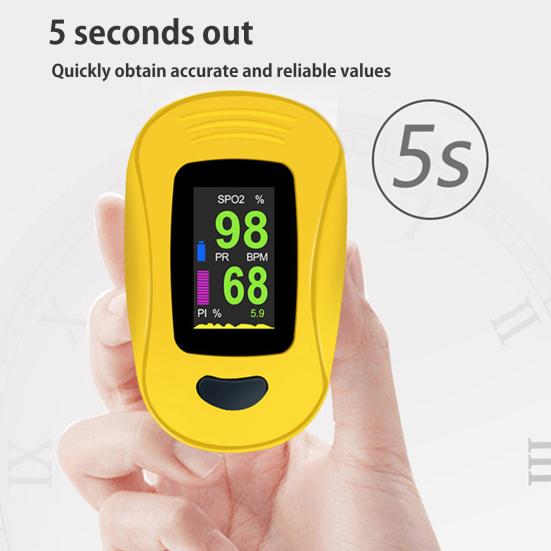 Неинвазивный измеритель кислорода в крови. Высокоточный. Работает от батареи. Простой в использовании. Компактный.