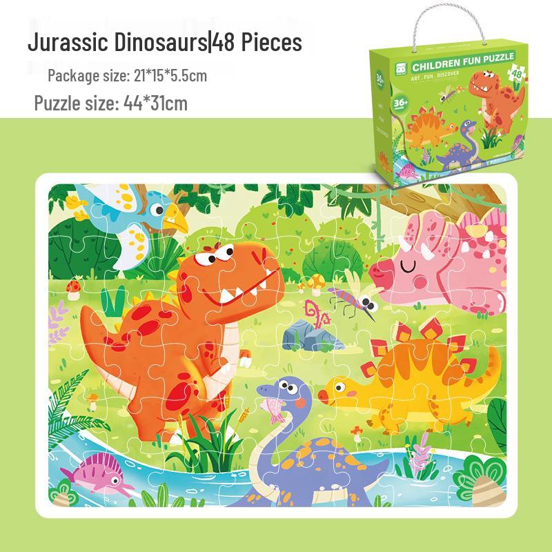 Детская коробка пазлов с крупными деталями для возраста 3-6 лет: Идеально для детского сада, праздничных подарков и раннего обучения