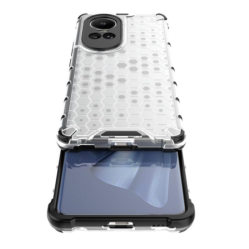 Для OPPO Reno 10 5G чехол роскошный бронированный гибридный силиконовый чехол для телефона OPPO Reno10 CPH2531 6.7" прозрачная противоударная задняя крышка