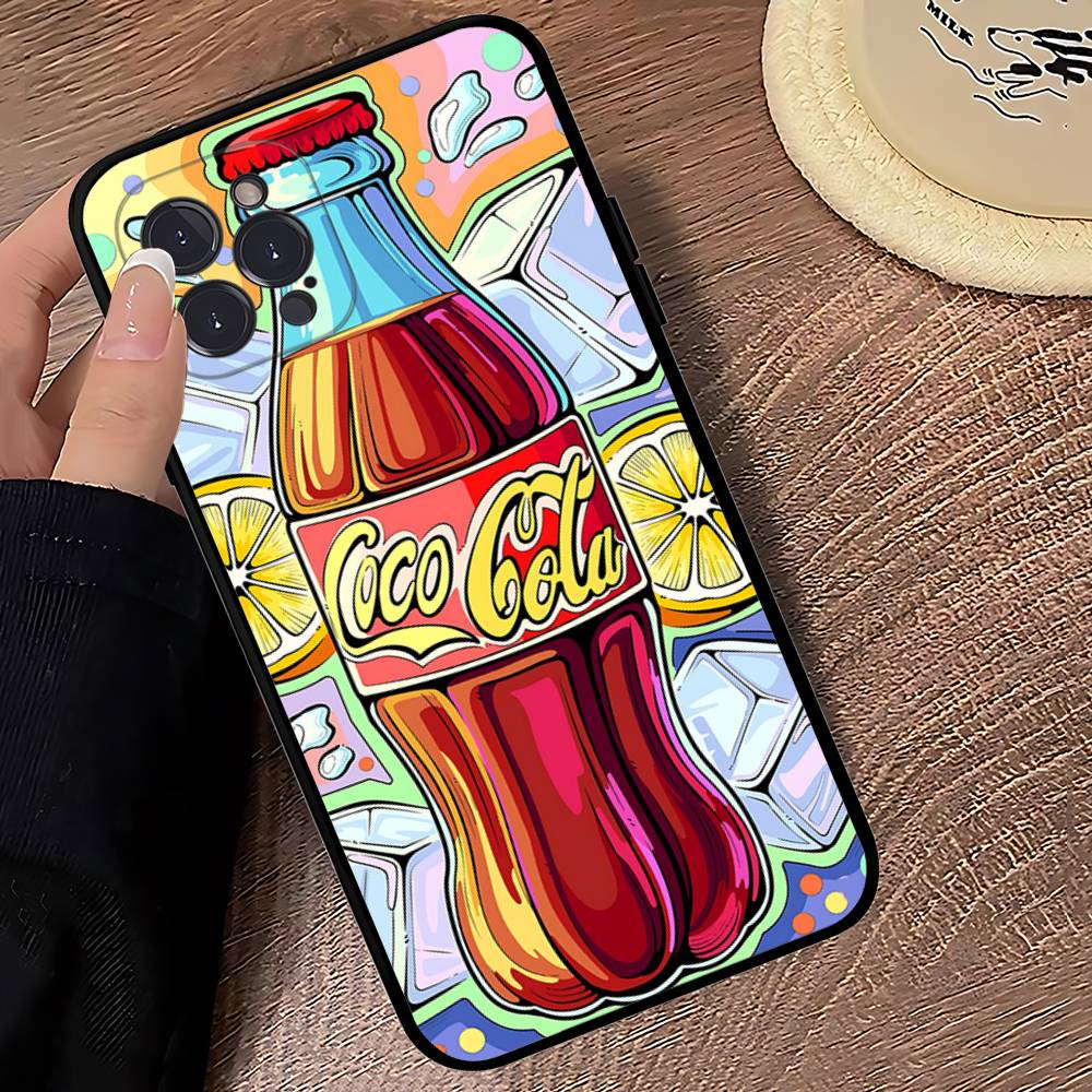 C-CocaS-Модный Чехол для Телефона в Стиле Колы Для IPhone 17 Pro Max Air Задняя Крышка 16 15 14 13 12 11 Pro Max Чехол