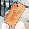 Wolf Bike Butterfly Wood Phone Case For iPhone 13 12 Mini 11 Pro Max SE 2020 6 7 8 Plus X XS Max XR Cover Shell