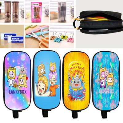 Lankybox Boxy And Foxy робот-пенал большая коробка для хранения портативная сумка для ручек для девочек двухслойная школьная сумка Kawaii чехол для канцелярских принадлежностей